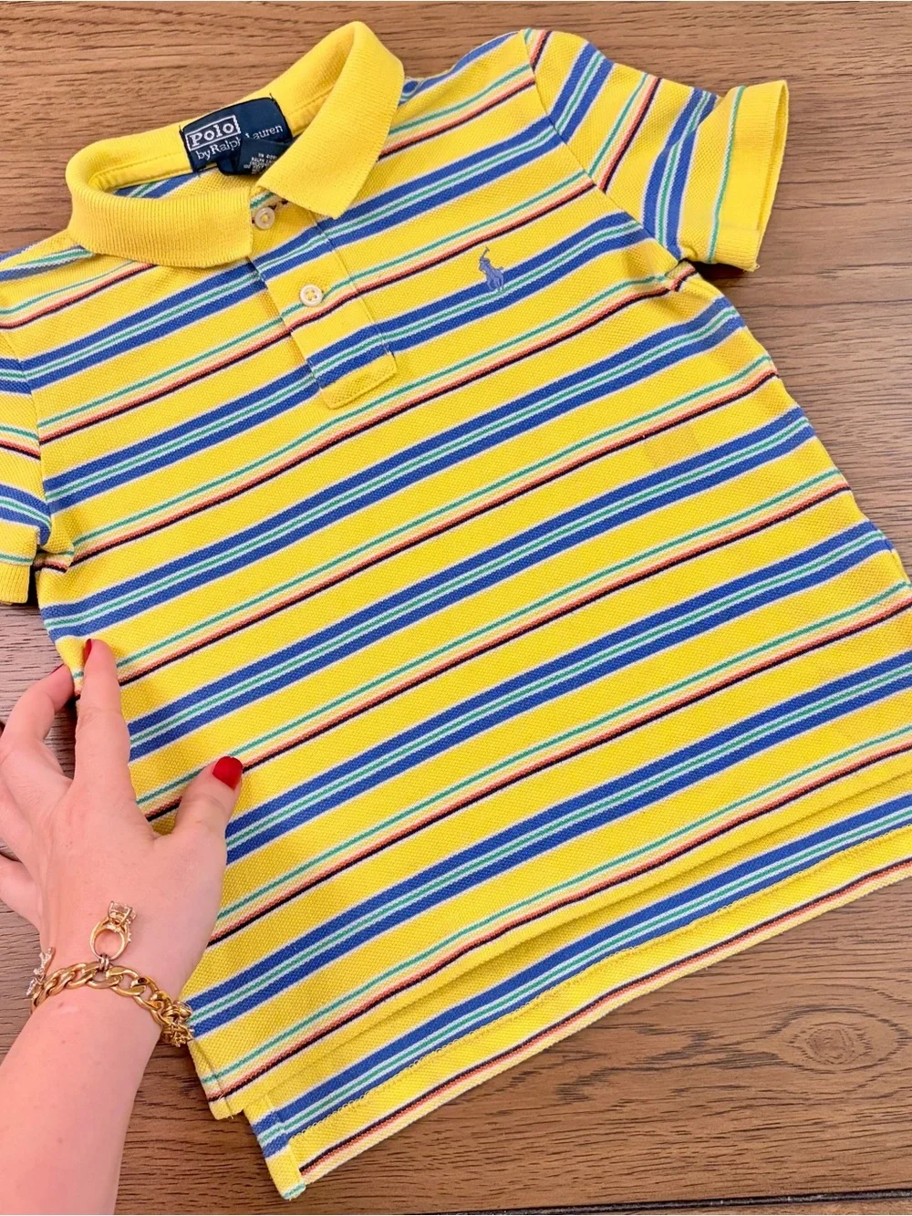 2-3 Years Polo Ralph Lauren Boys Set Polo Shirt Shorts Pink Yellow T-Shirt Pony